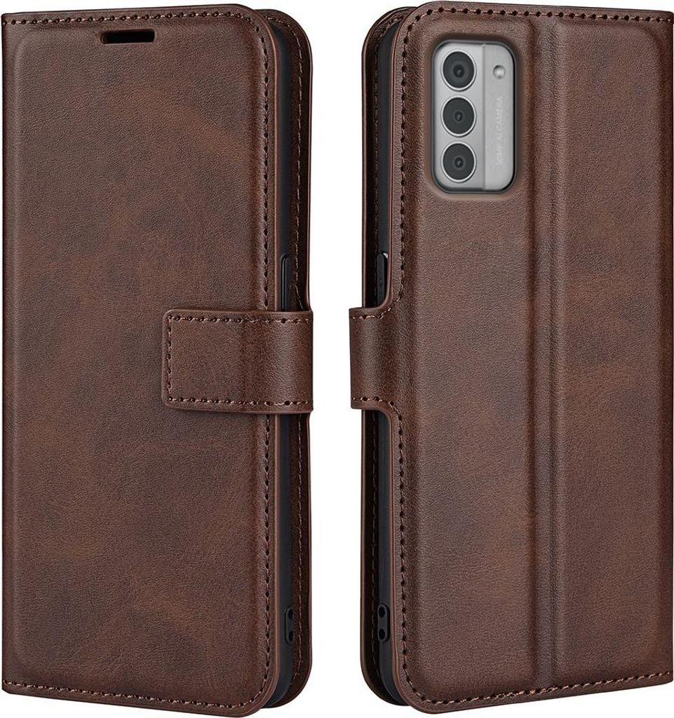 Nokia G42 Hülle - Coverup Deluxe Klapphülle - Dunkelbraun