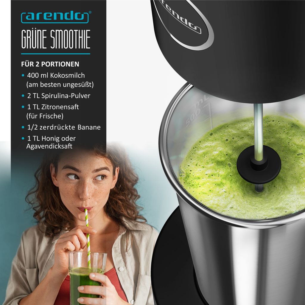 Maxima Gastro Getränkemixer - 1 x 1 l - 1 Tasse - 2 Geschwindigkeit