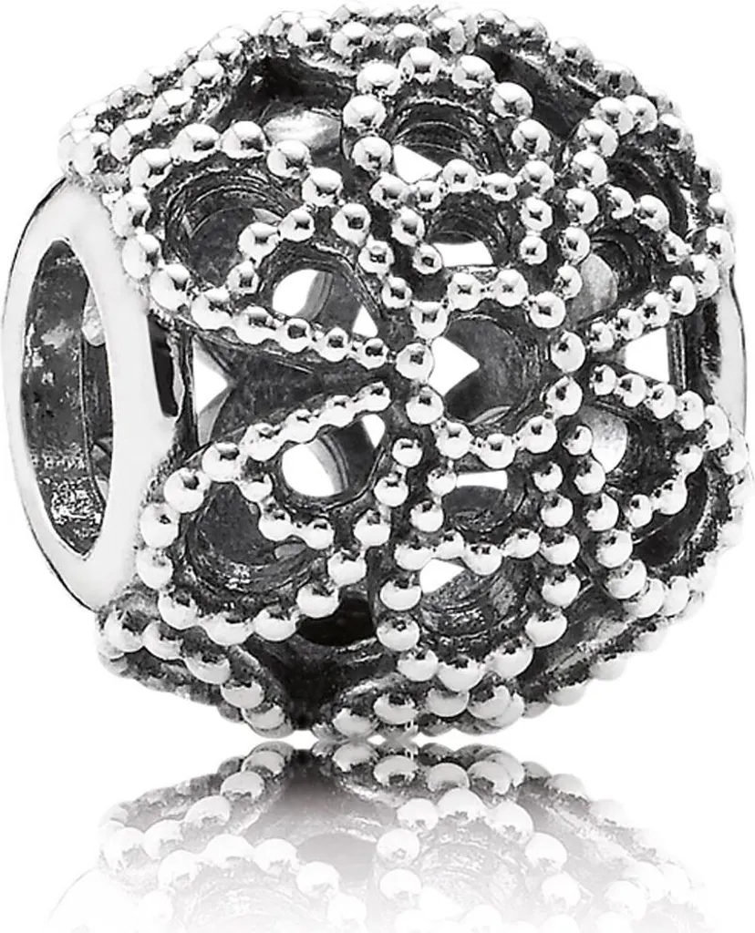 Charm Ajouré Pandora Roses Ouvertes en Argent Massif - Design Floral Chic