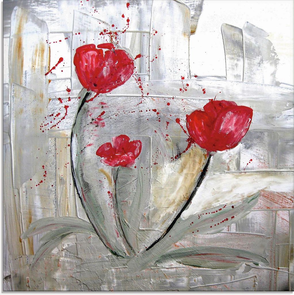 ARTland Glasbild Familie Größe: 40x40 cm