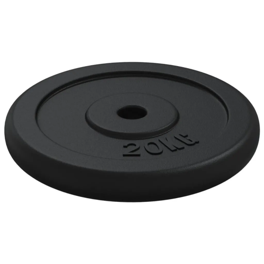 Disque d'haltères 20 kg fonte - Solution pour musculation à domicile - 5