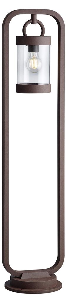 Lámpara de pared Wegeleuchte SAMBESI, metal, color marrón Imagen del producto 