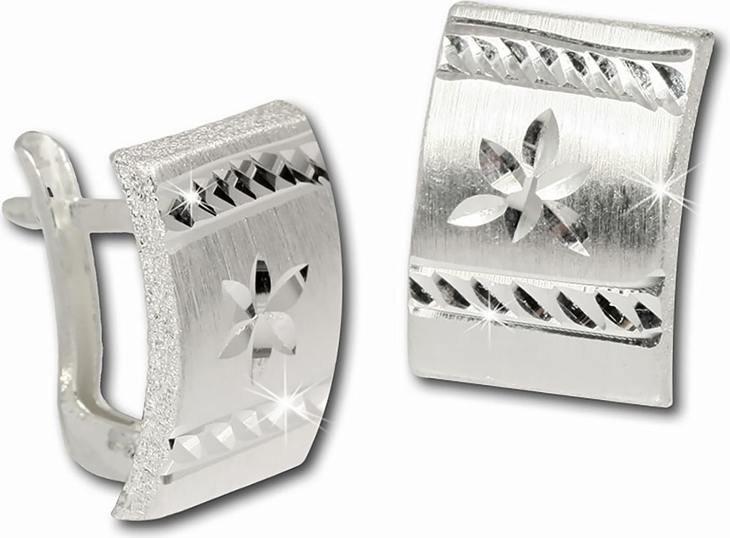 SilberDream Ohrstecker für Damen 925 Silber silber Blume Ohrringe SDO317