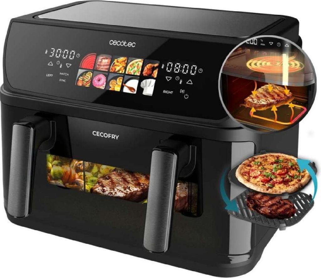 Cecotec Frytownica na gorące powietrze 10L, 4 grzałki, Zdjęcie produktu 