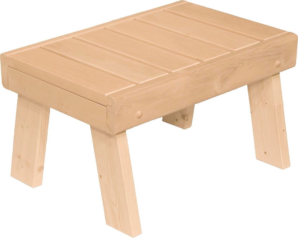Harvia Schemel Saunahocker Sauna-Tritthocker Holz Hocker Erle einstufig