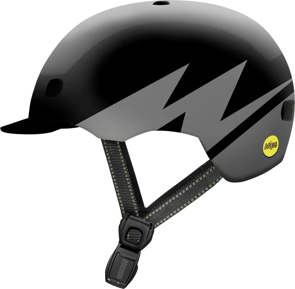 Casque de vélo Nutcase Street MIPS Gloss Reflective Darth Lightnin M