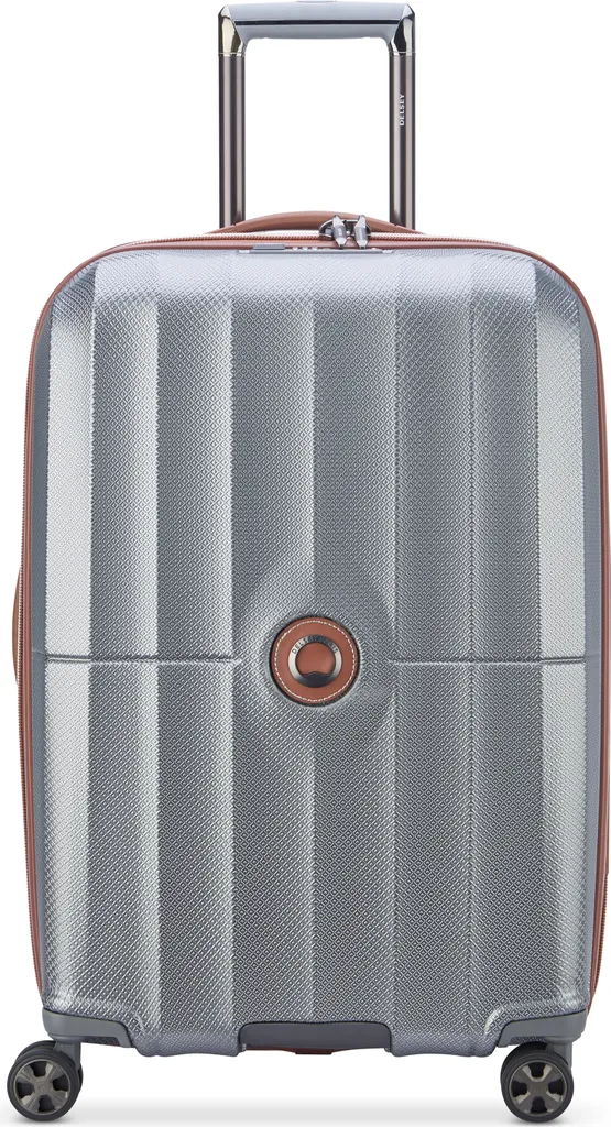 Valise à Roulettes Taille Moyenne DELSEY Carrousel Platin Gris 67cm
