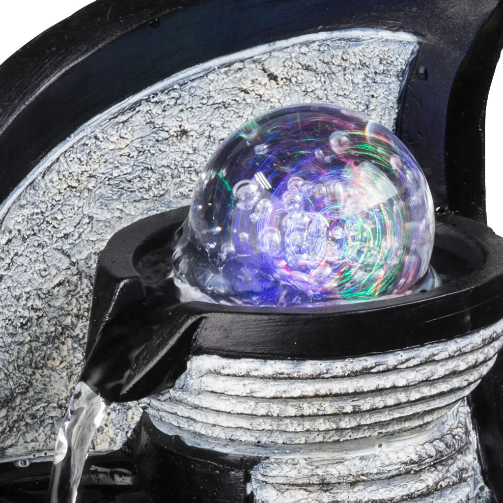 Fontaine Intérieure Décorative Cascade avec Éclairage LED Intégré - 12