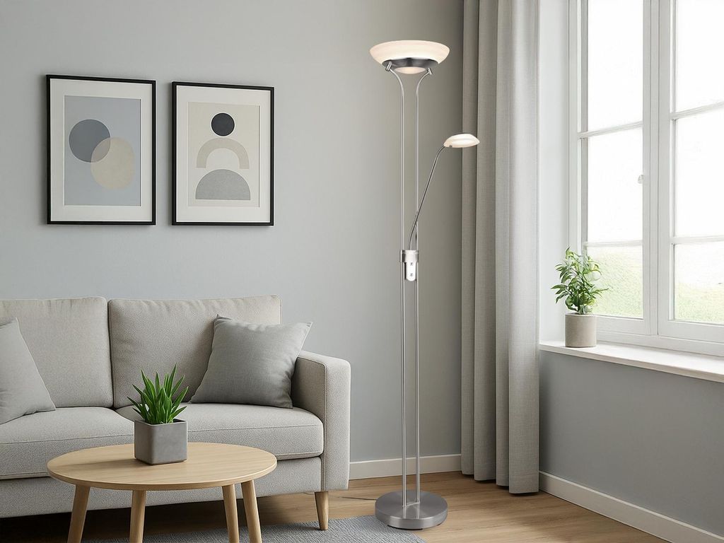 Trio - Stehlampe ORSON - Grau - 0x0x180 cm Produktbild 