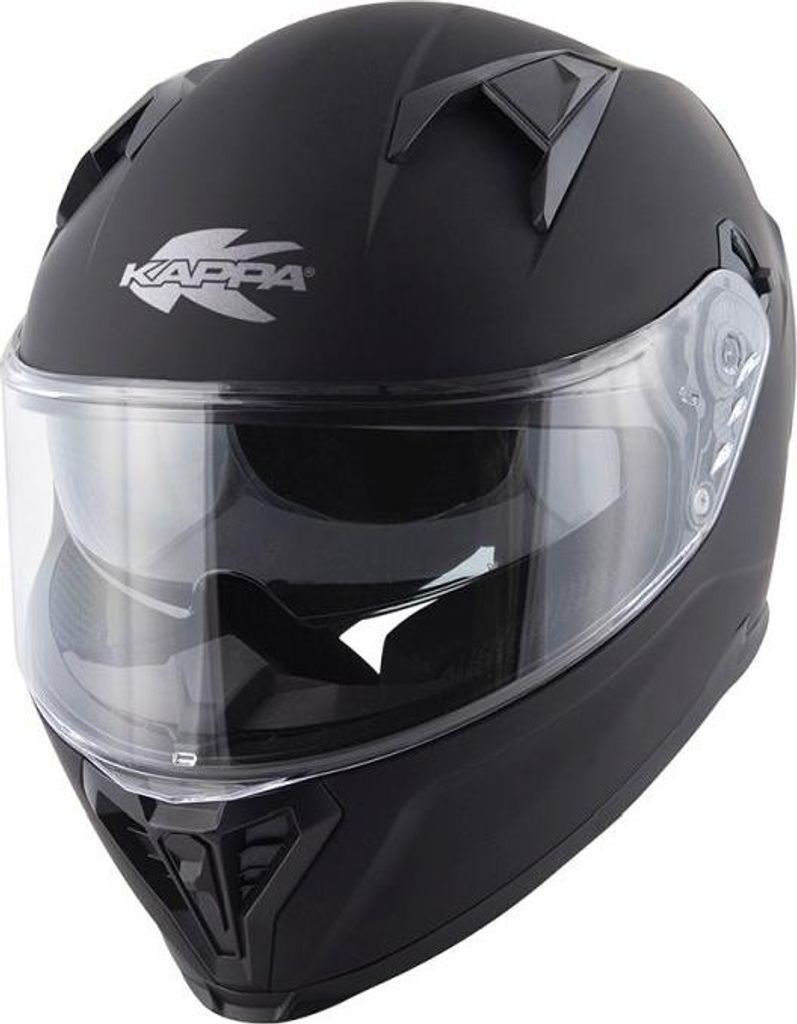 Integralhelm Kappa KV52 Kronos ECE 22R06, Schwarz Matt, Größe 58/M