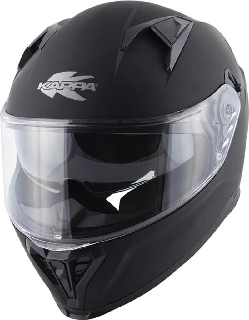 Casque intégral Kappa noir mat avec écran anti-rayures KV52