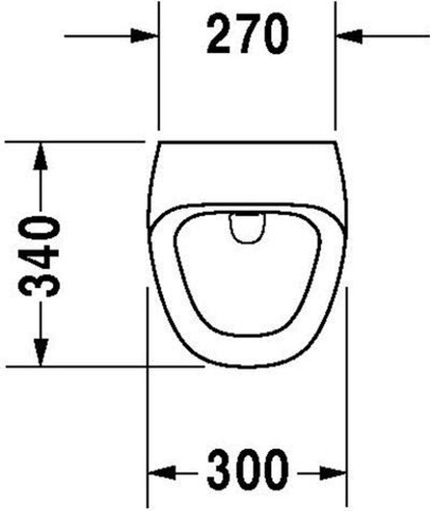 Duravit Duravit E-Urinal DURASTYLE 300x340mm Netzans Zul v hi o Fliege we