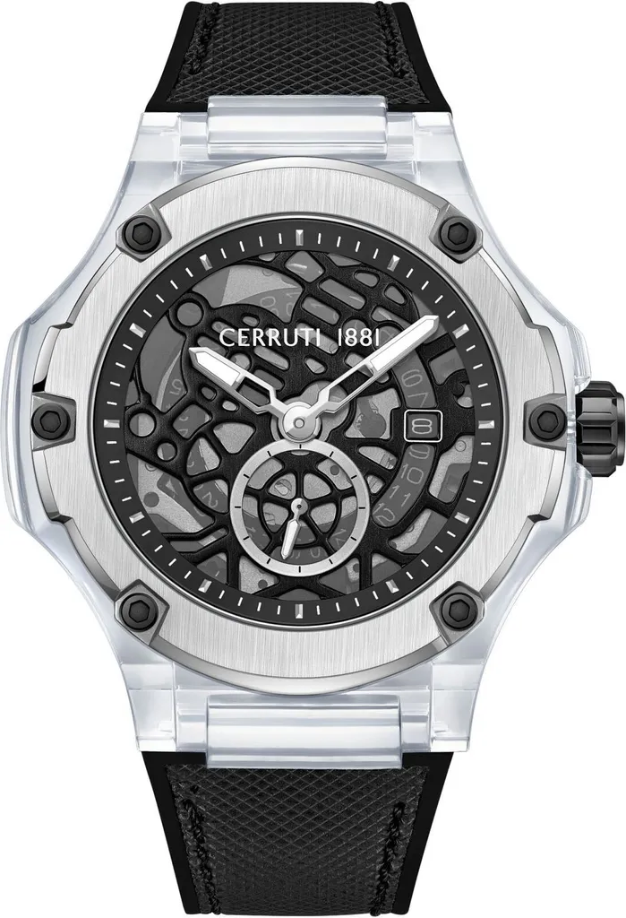 Montre Cerruti Lucardo étanche cadran bleu et bracelet acier argenté