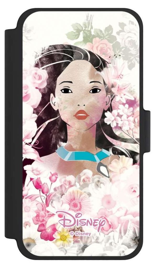 NIVOCASE Klapphülle für Apple iPhone 12 mini Handyhülle aus Kunst Leder NIVOflip schwarz Disney Offizielles Lizenzprodukt Pocahontas
