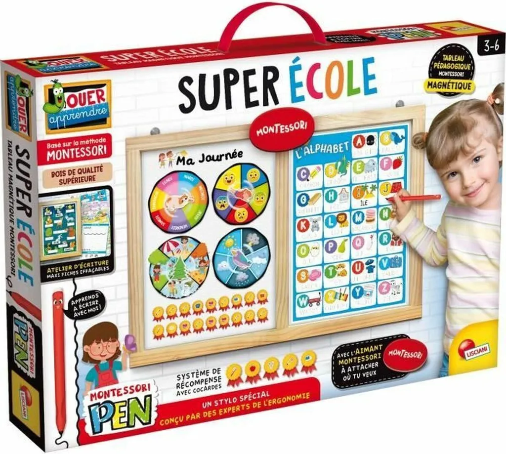 Jeu éducatif calendrier et horloge des émotions en carton pour enfant