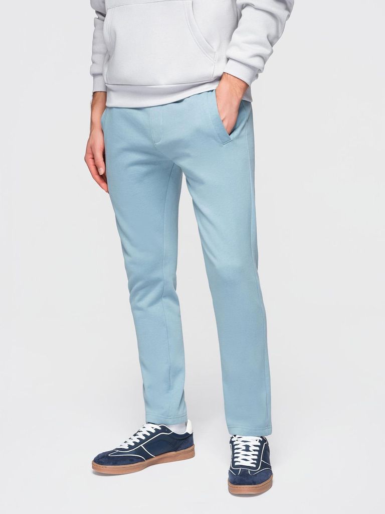 OMBRE Herren Jogginghose schmal geschnitten sportlich OM-PABS-0304 denim blue XL