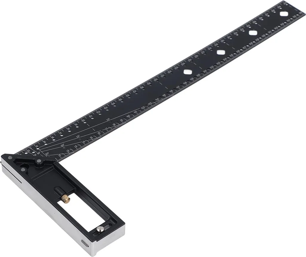 Outil de traçage bois : règle angles multiples 40 cm pour menuiserie