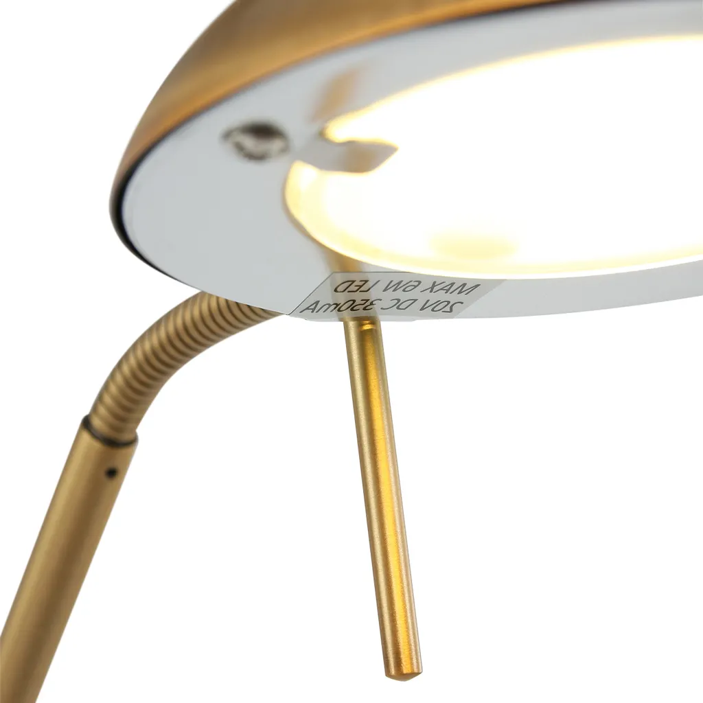 Mexlite - lampada da terra - Biron - bronzo - vetro metallo - lampada di design - LED - 7501BR - 5