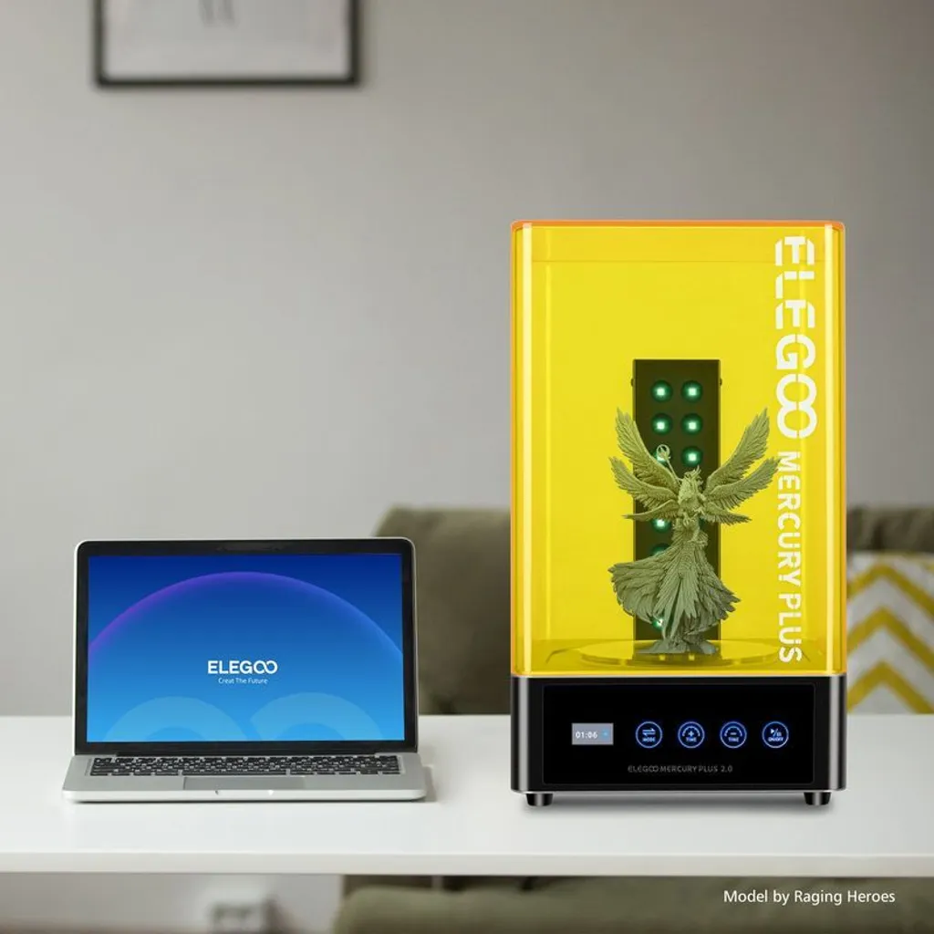 Appareil de post-traitement 2 en 1 avec bac étanche et séchage UV 405nm - 5