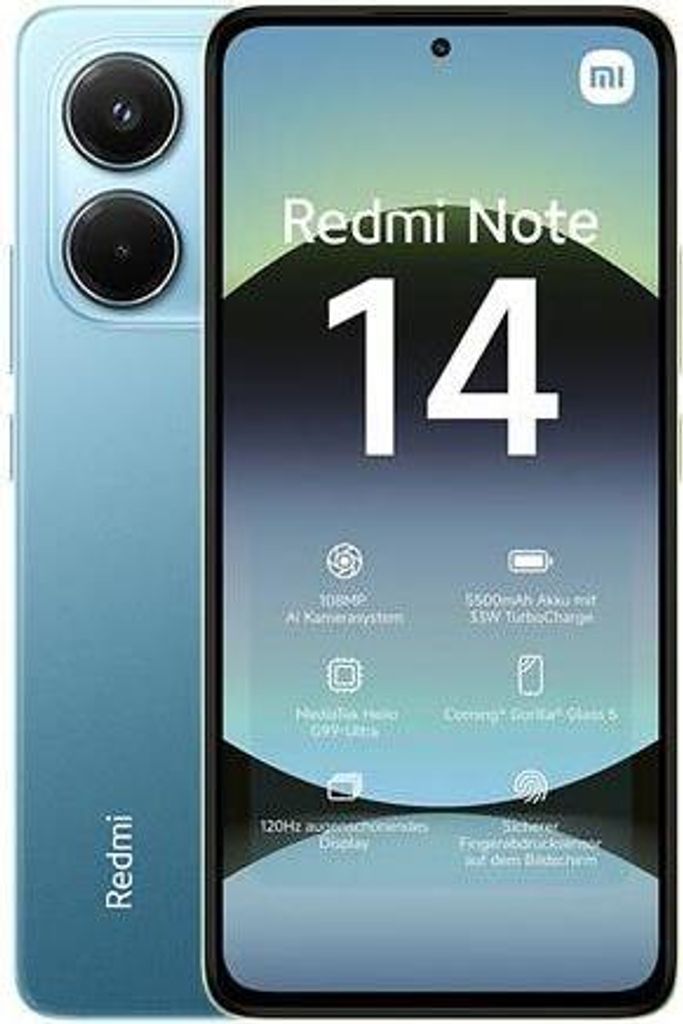 Xiaomi Redmi Note 14 8/256GB Midnight Black Immagine del prodotto 
