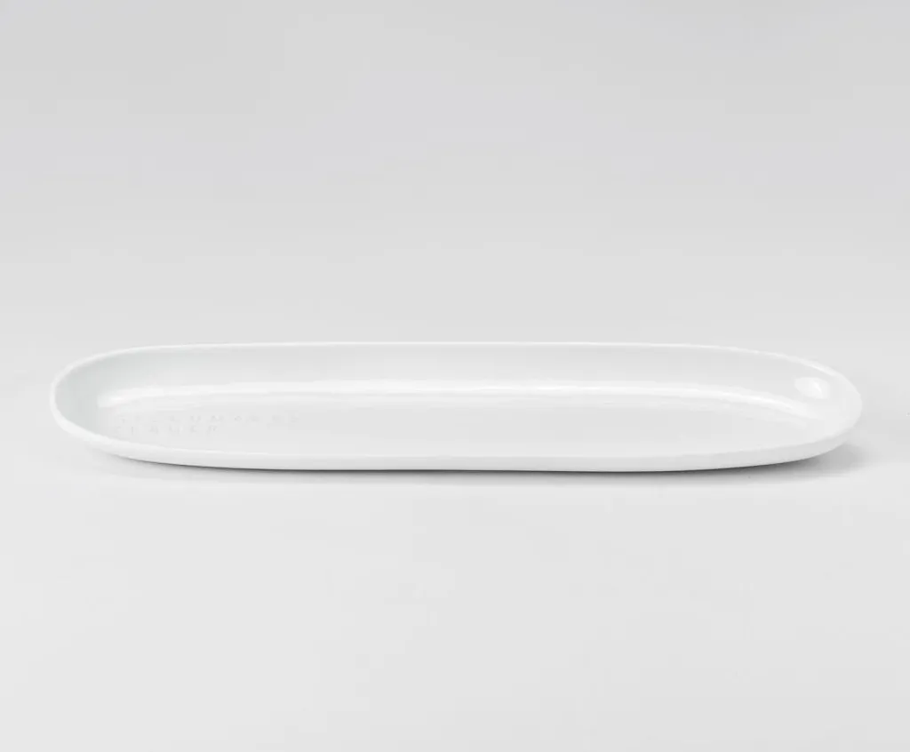 Räder Guten Appetit Planche de Service en Porcelaine 40x10x2,2cm