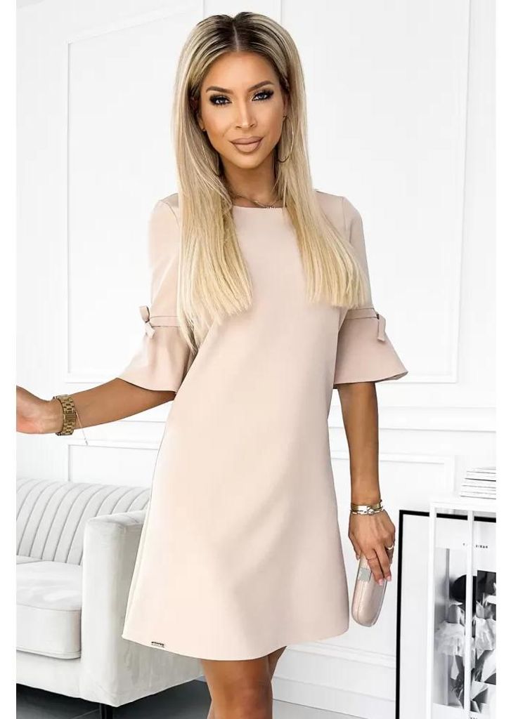 Kleid NUMOCO NEVA 217-7 BEIGE Größe: L Produktbild 