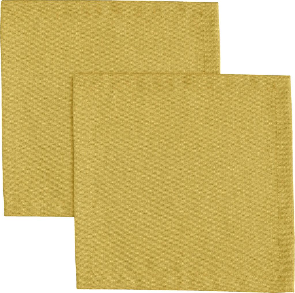 Erwin Müller Serviette Madrid" 2er-Pack curry 40x40 cm"