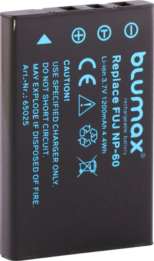 Blumax Akku passend für Fuji NP-60 Fujifilm Finepix F601, M603 1200 mAh (3,7V)