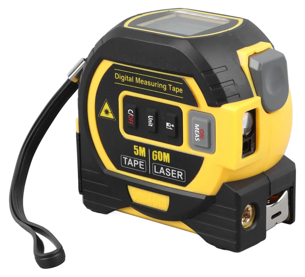 Télémètre Laser 60m : Fini les Erreurs de Mesure avec Ruban 5m 3-en-1