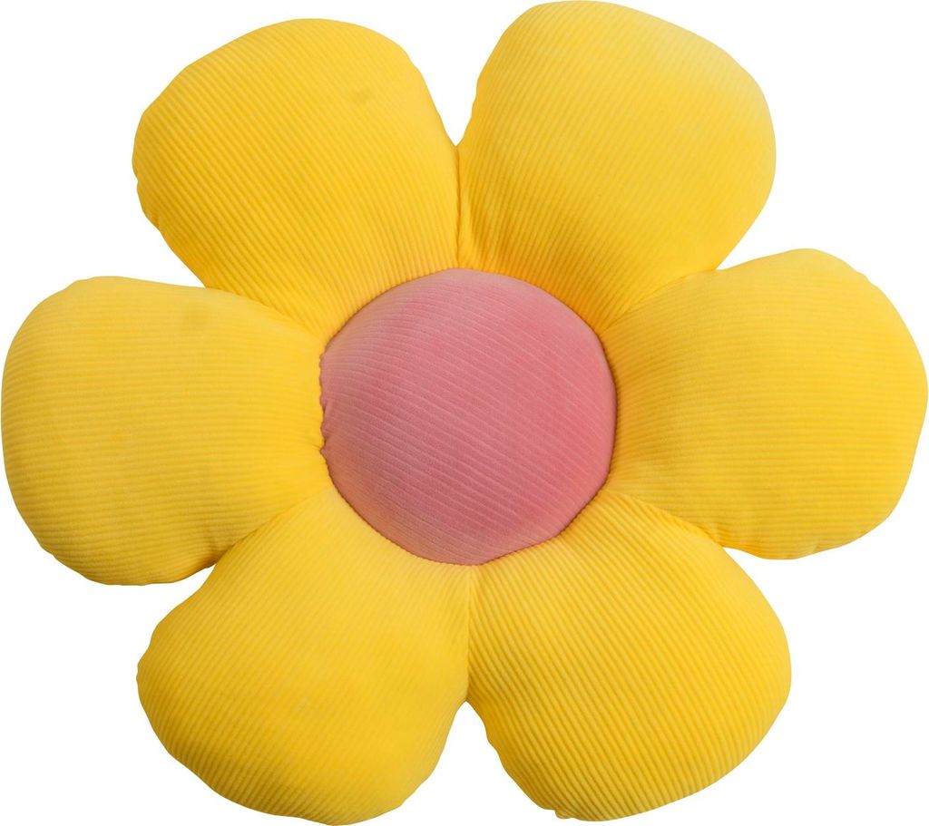 MAGMA Heimtex - Blumenkissen - Minnie - 50 cm - Rund - Gelb Produktbild 