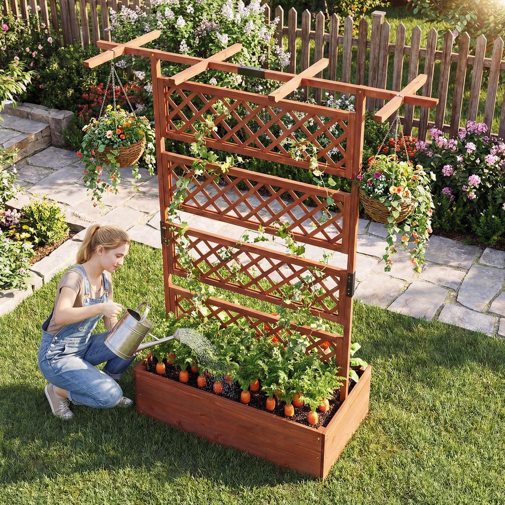 trennvlies blumenkasten casa.pro Trennwand Surnskoki – Stilvoll für Balkon & Büro