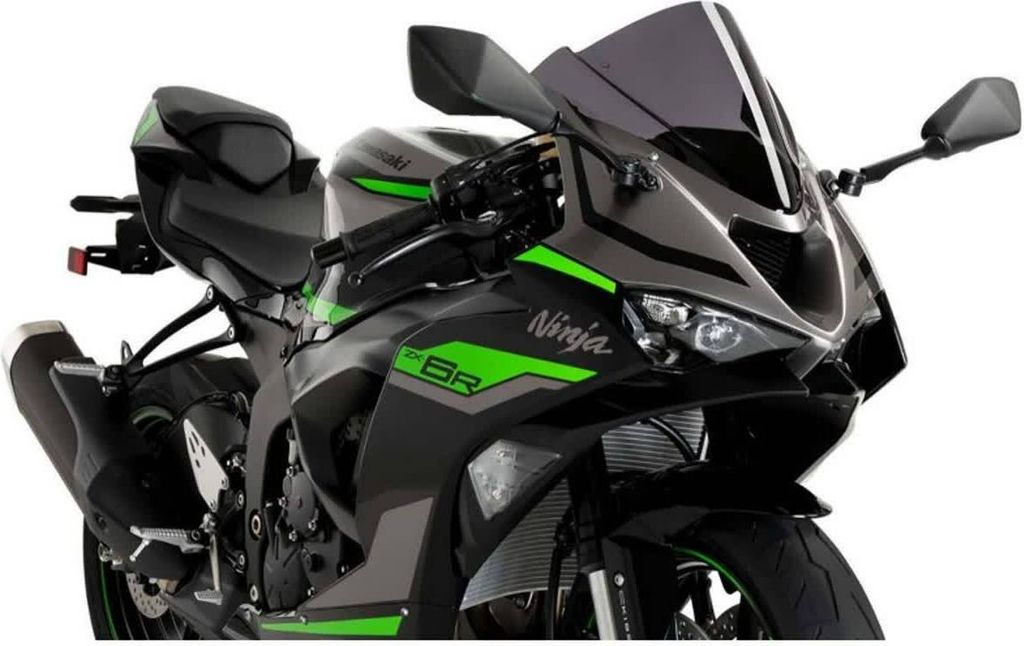 PUIG 21831F Z-Racing Scheibe passend fuer KAWASAKI ZX-6R NINJA Stark getönt