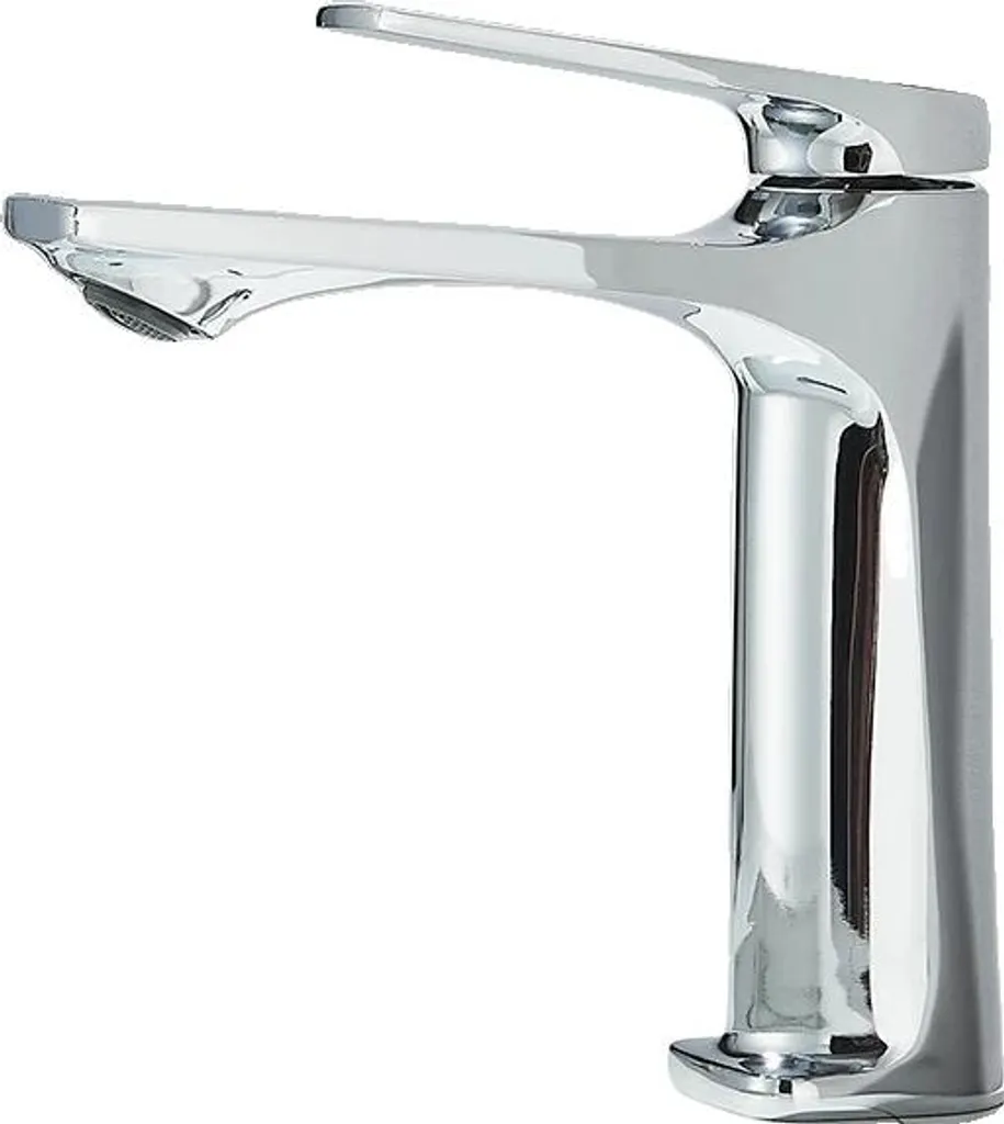 Rubinetto Lavabo Appoggio Cromo - Miscelatore Monocomando Design