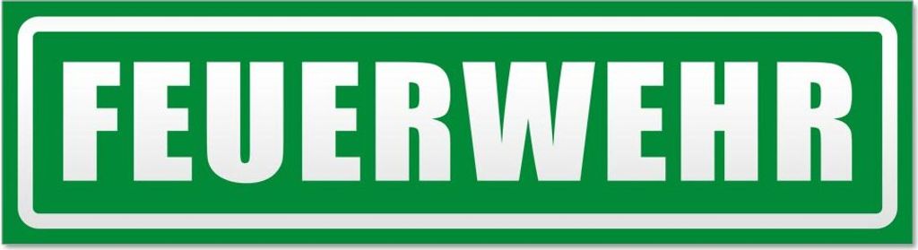 Feuerwehr Motiv 1 invertiert Magnetschild Schild magnetisch