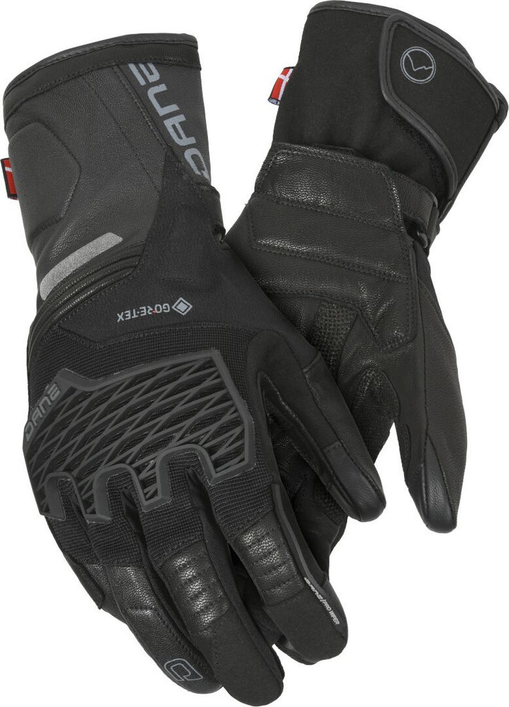 DANE Magnus wasserdichte Motorrad Handschuhe, schwarz, 3XL
