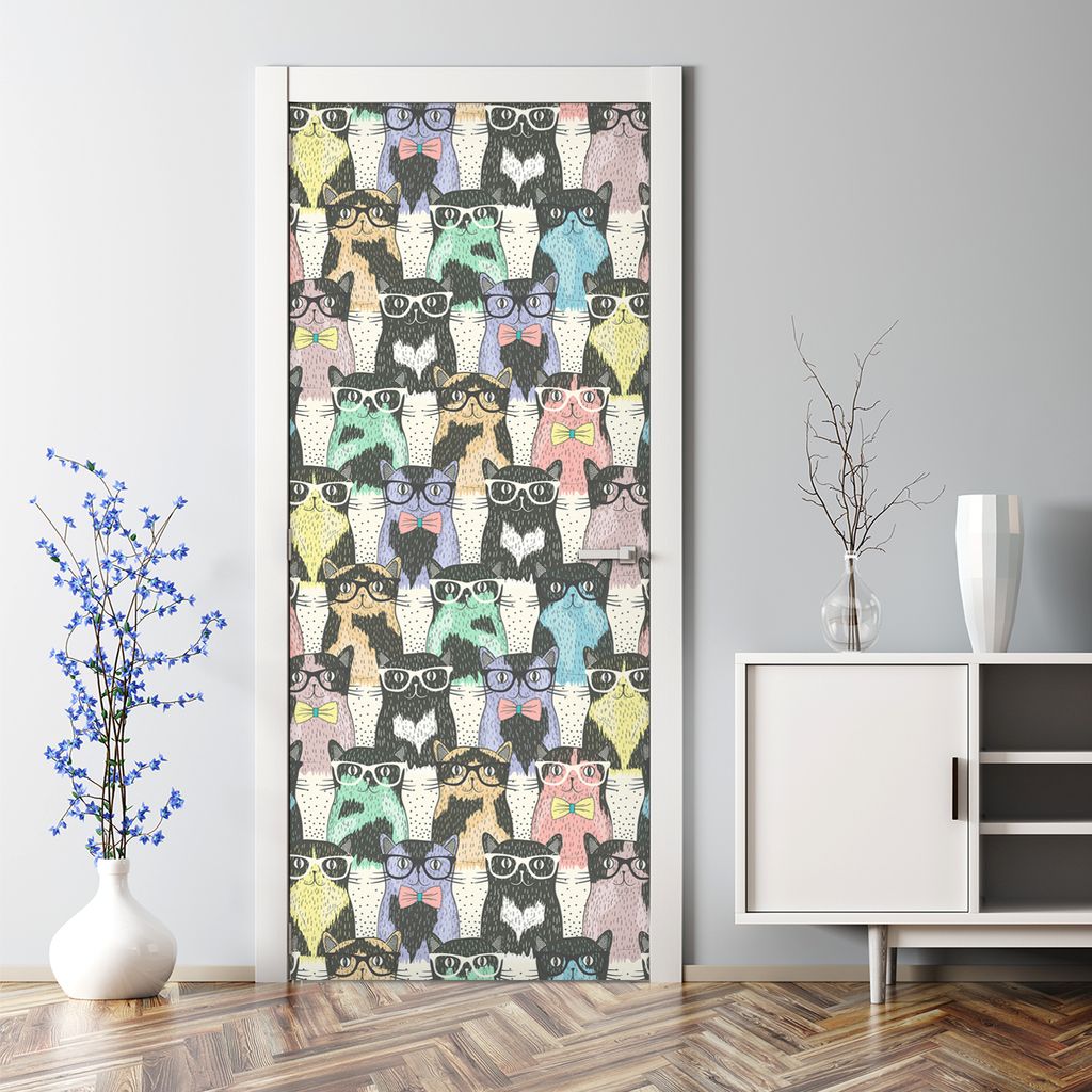 Dekorative Türposter selbstklebend Klebefolie Wandaufkleber Produktbild 