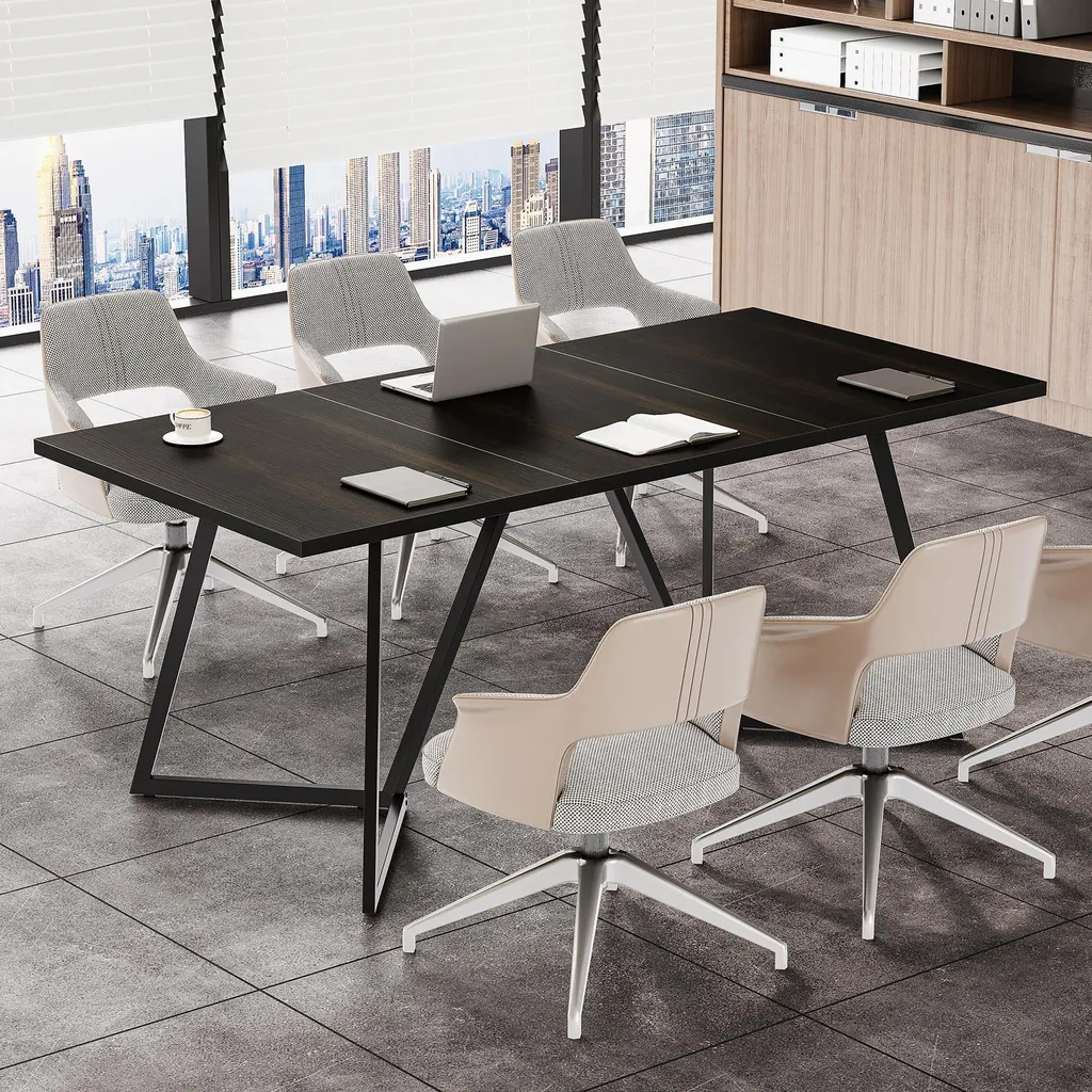 Grande table de conférence 180 cm pour réunions d'équipe LITTLE TREE