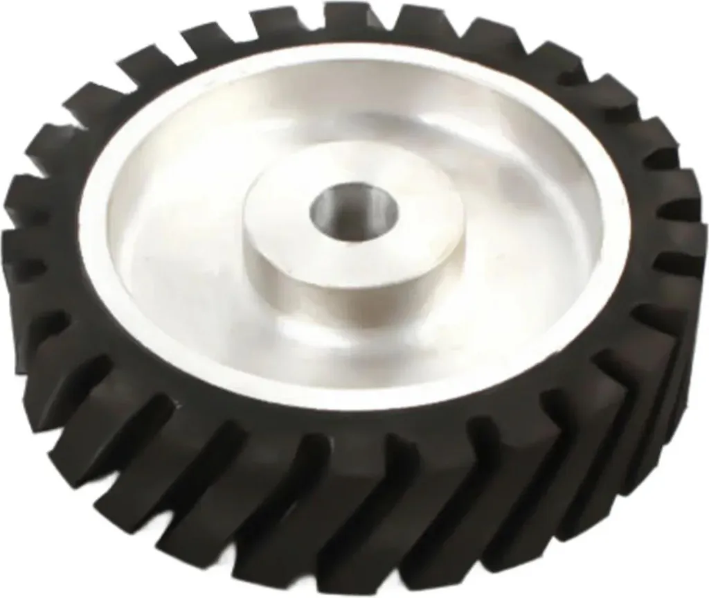 Ruota di Contatto 200x50mm Gomma Antiabrasiva e Nucleo in Alluminio