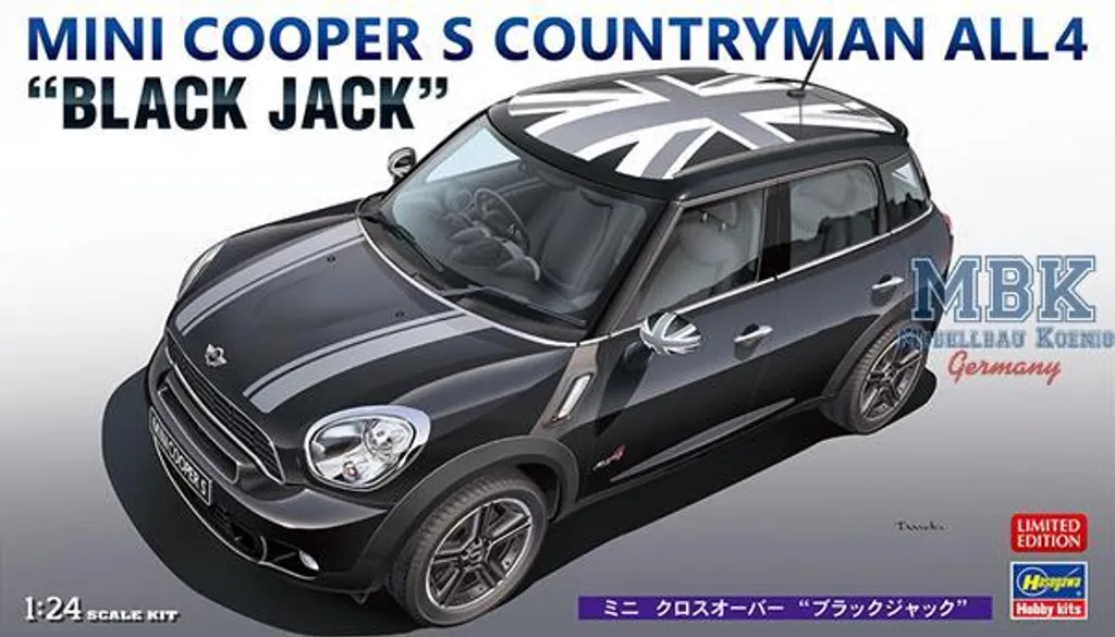 Maquette à monter Mini Cooper S Countryman All4 Black Jack 1/24