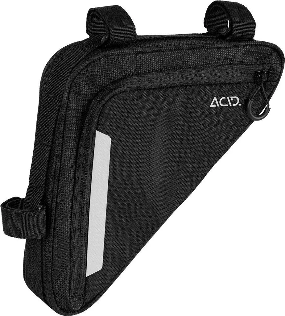 Sacoche de cadre étanche Acid Cmpt 2L, rangement vélo compact noir