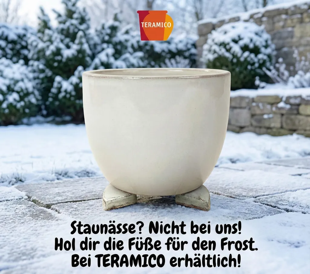 Support pot de fleurs céramique Ø 40 cm pour balcon et terrasse XXL - 9