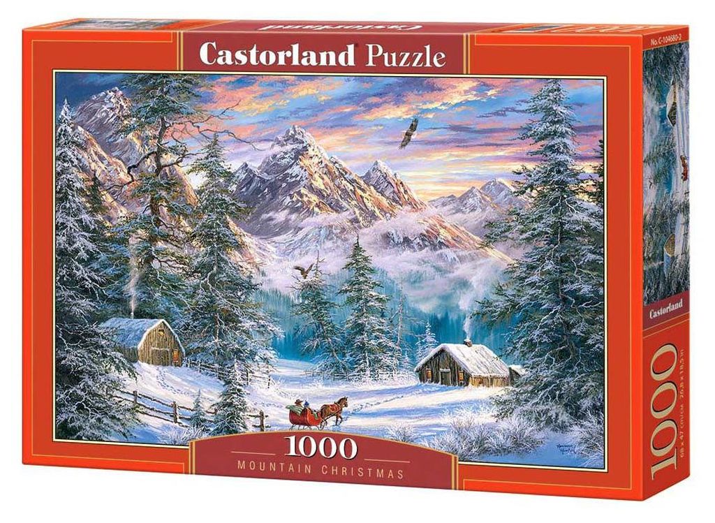 Castorland Mountain Christmas 1000 pcs, 1000 szt., Zdjęcie produktu 