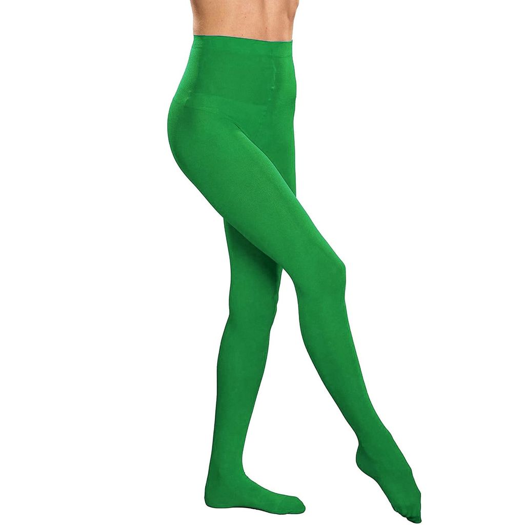 Grüne Blickdichte Damen Strumpfhose / Größe: one Size Produktbild 