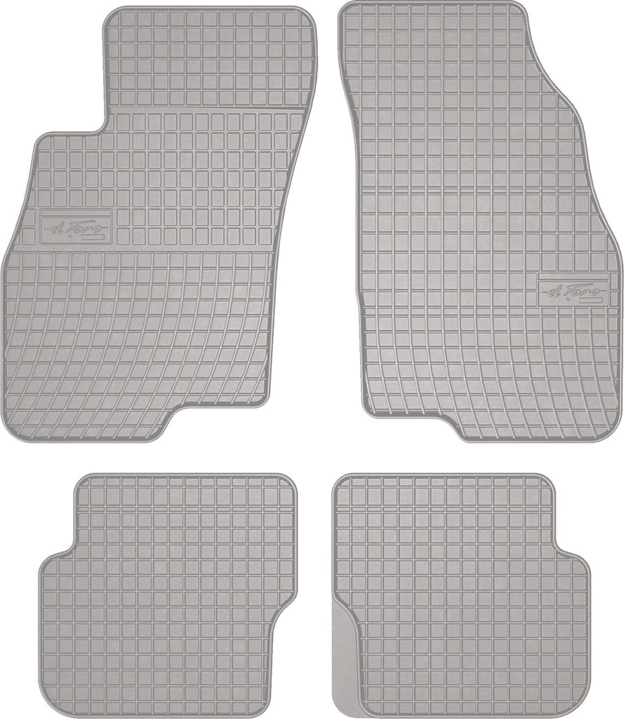 Gummi-Fußmatten für Fiat Punto 12' 2012-2018 – Schrägheck, Set 4, Befestigung