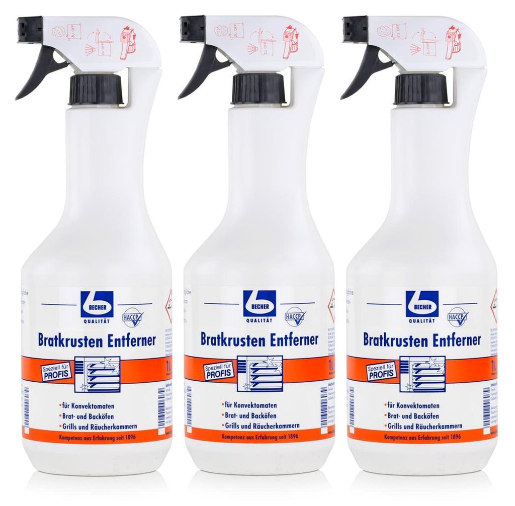3x Dr. Becher Bratkrustenentferner - 1 Liter | Flasche Produktbild 