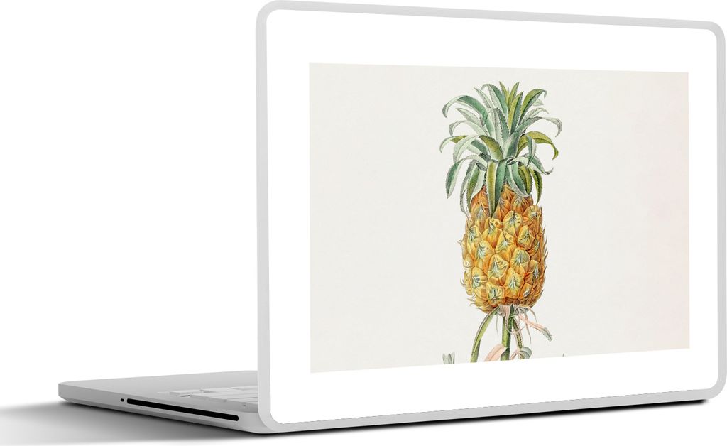 MuchoWow Laptop Aufkleber Sticker Cover Ananas - Pflanze - Lebensmittel 32.5x23.5 cm - Sticker für Laptop - Selbstklebend