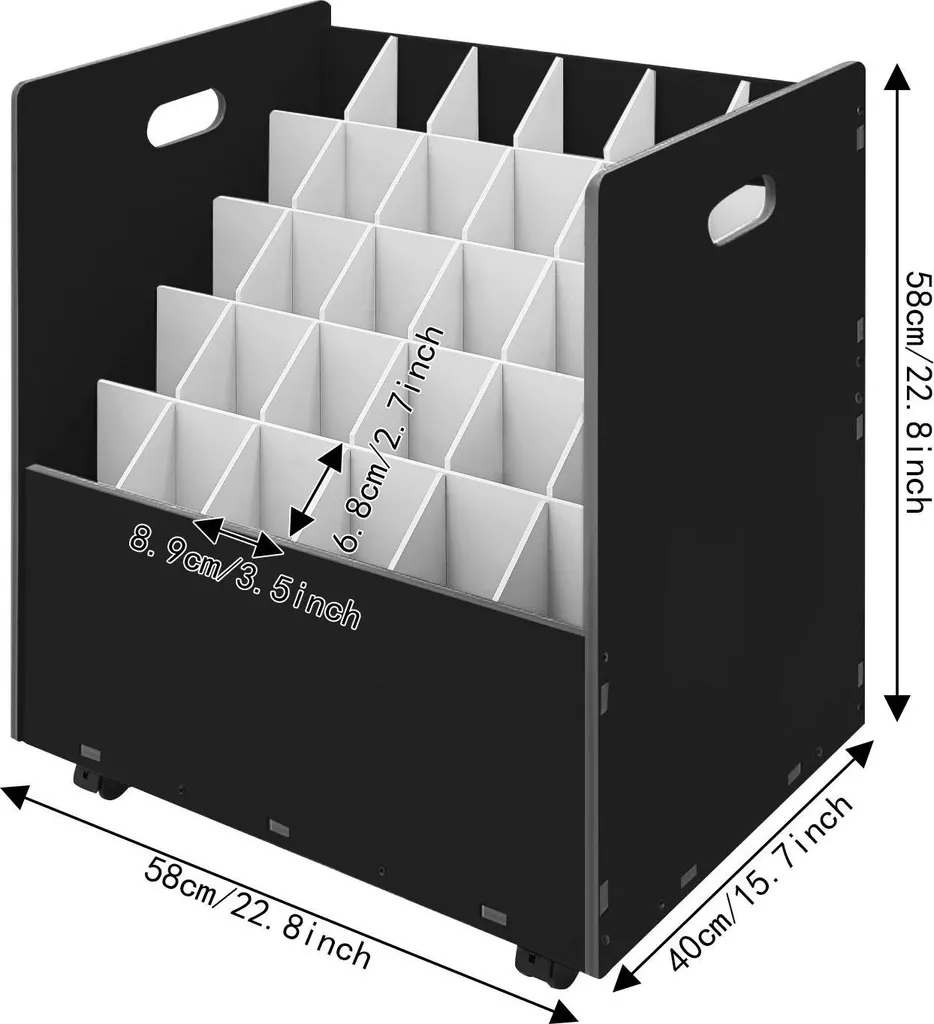 Rangement vertical pour plans d'architecte et rouleaux de dessin - 7