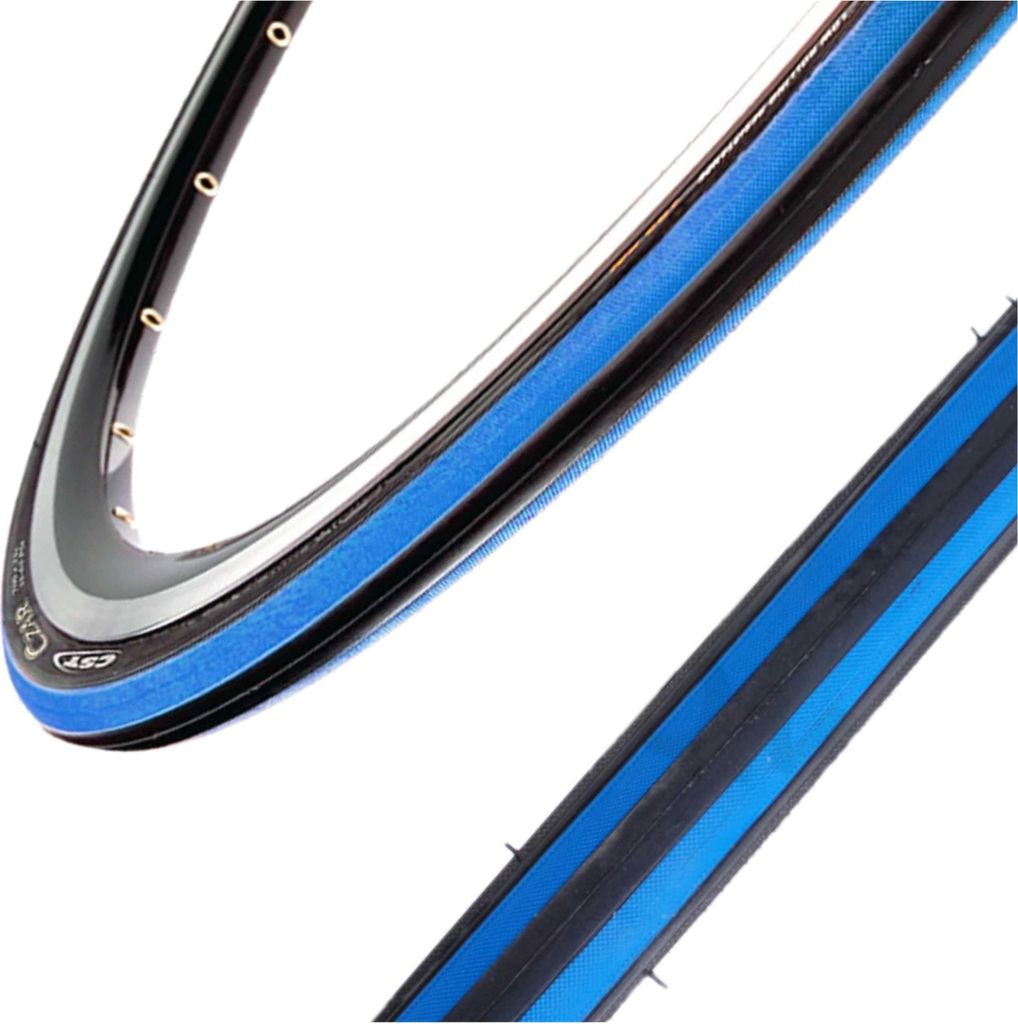 CST CZAR 700x23c Fahrradreifen Draht Blau/Schwarz
