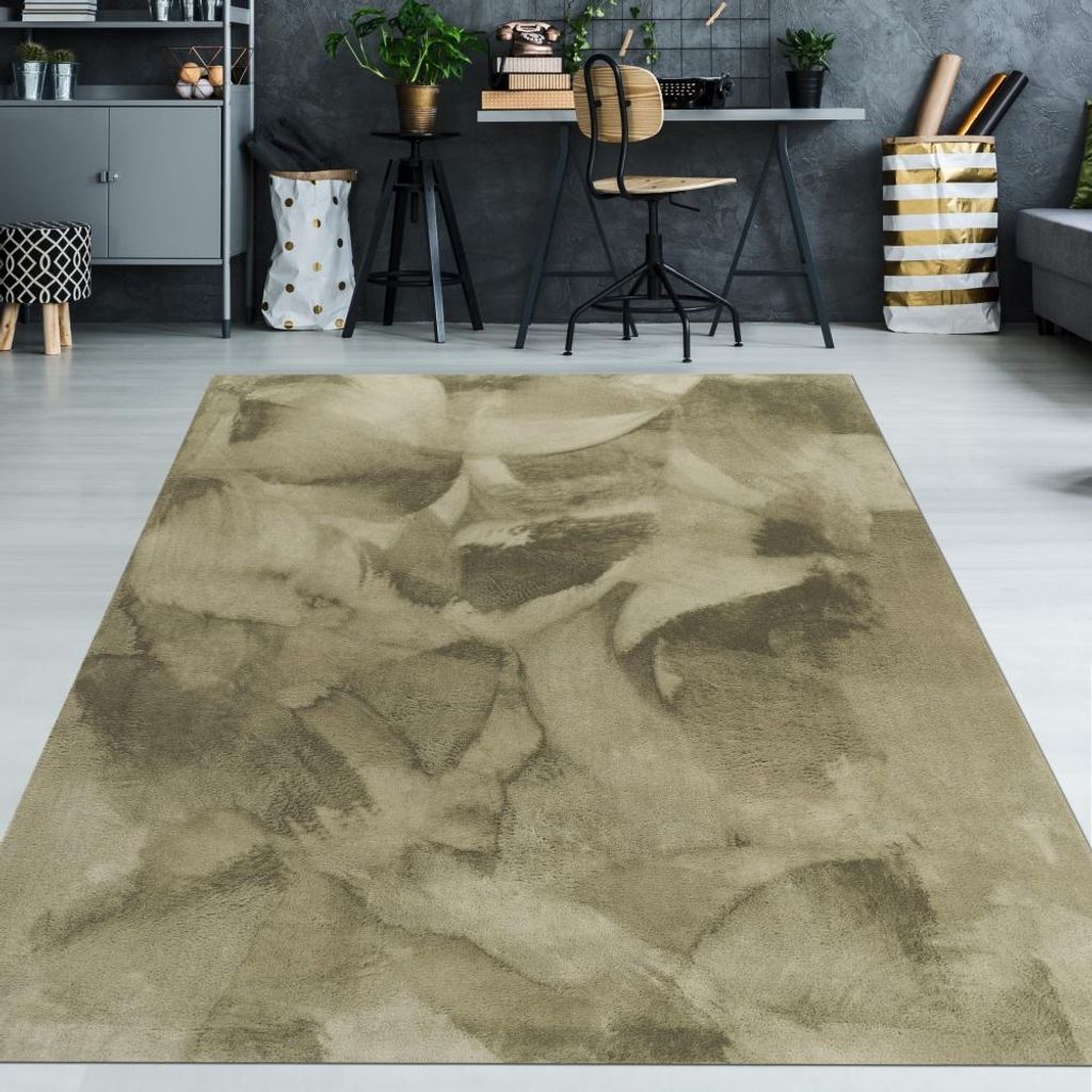 Teppich grün weich pflegeleicht saugrobotergeeignet für Wohnbereiche Größe - 120 x 170 cm