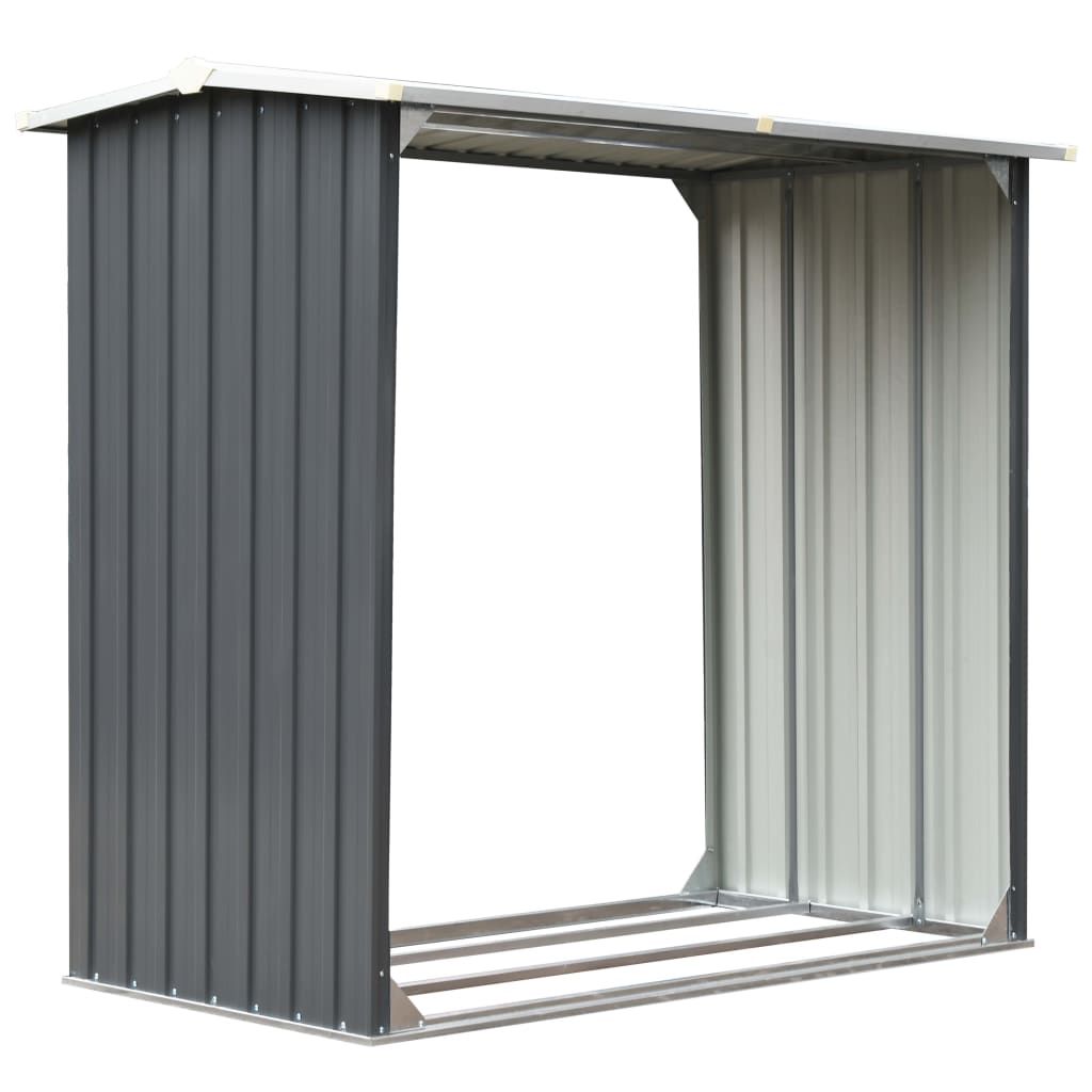 vidaXL Brennholzlager Verzinkter Stahl 172 x 91 x 154 cm Produktbild 